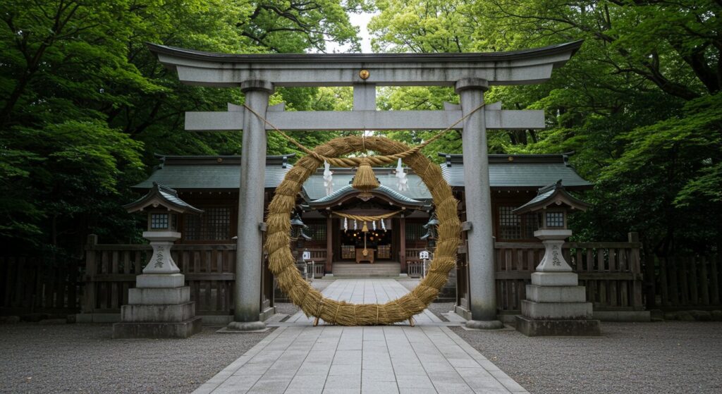 東広島市宮崎神社の茅の輪